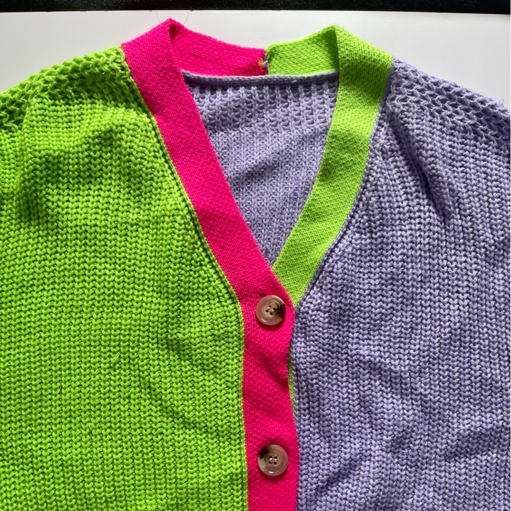Colorful Knit Cardigan - Picture 2 of 5